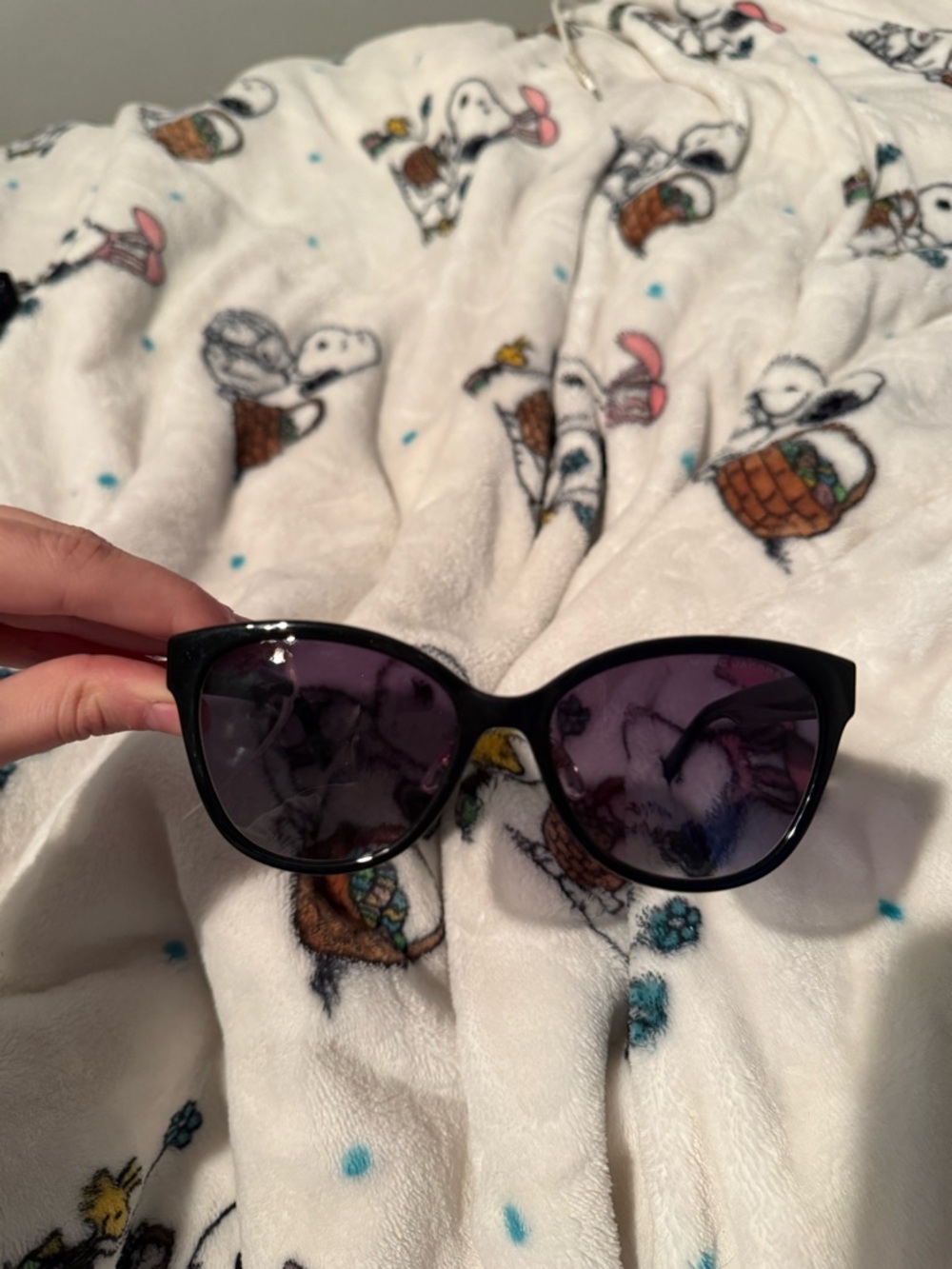 Marc Jacobs Black Frame Sunglasses with Purple Lenses